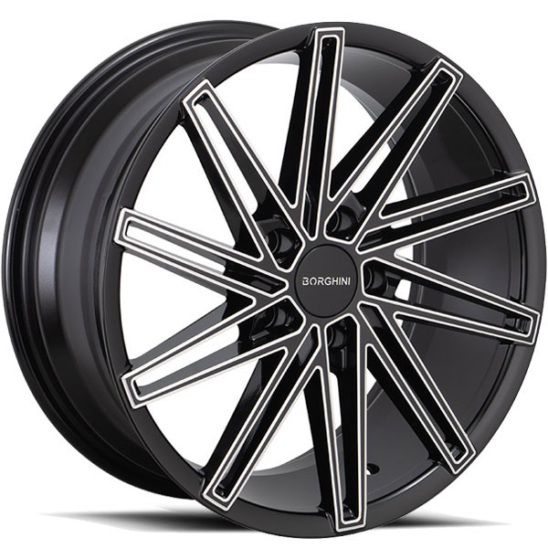 Borghini B65 Black with Milled Spokes