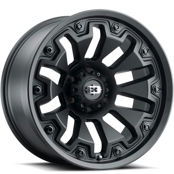 Vision 362 Armor Satin Black 6 Lug